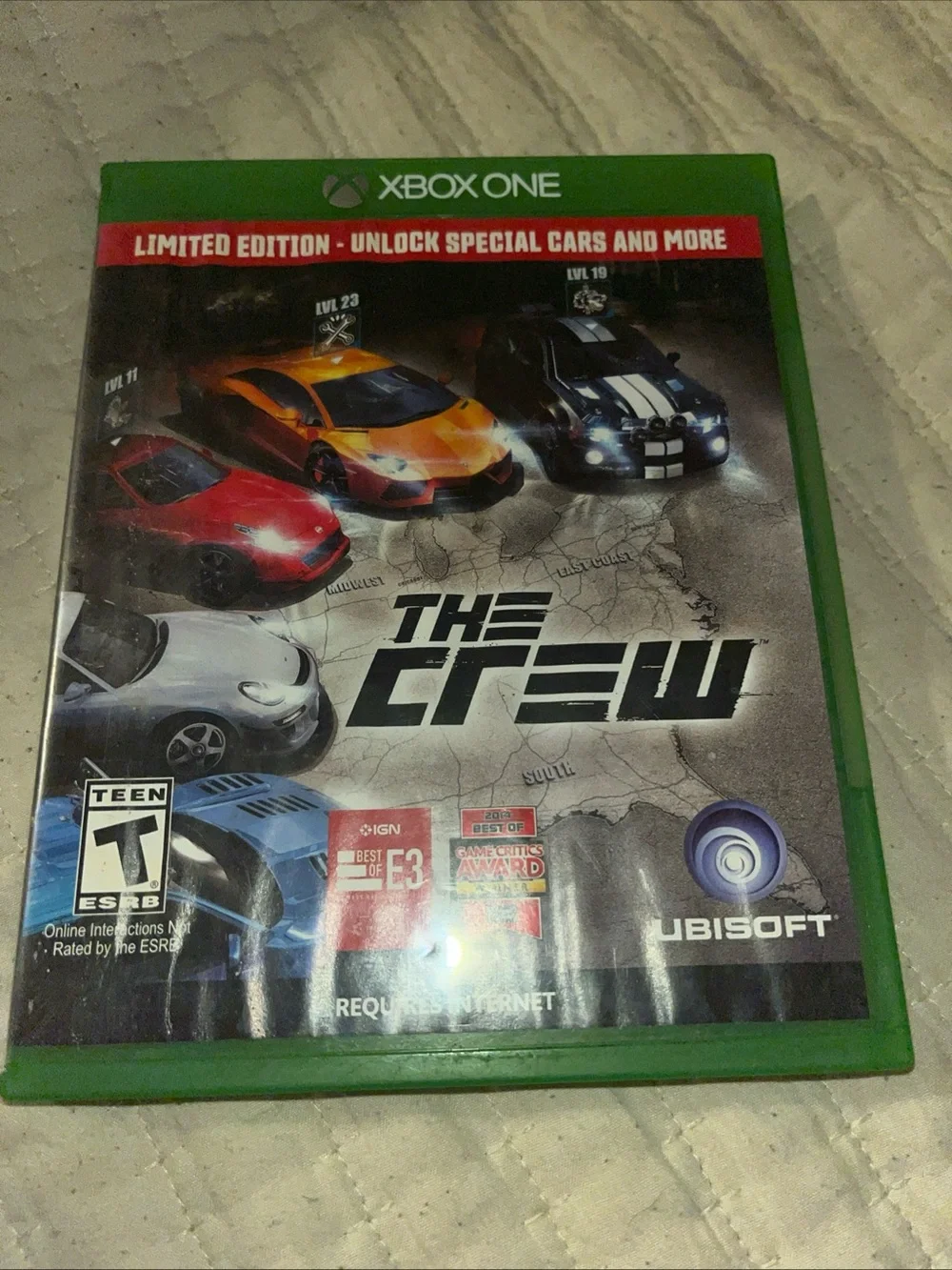 The Crew Xbox One by - Green Case with Multi-Color Cover Art
